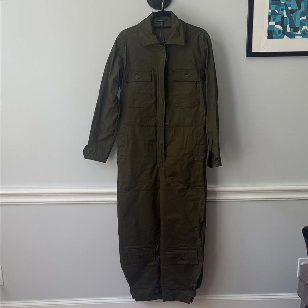 NWT Banana Republic Olive Green Khaki Utility Jumpsuit